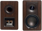 DALI Kupid passive bookshelf speakers with sleek black finish and compact design, ideal for high-quality home audio.