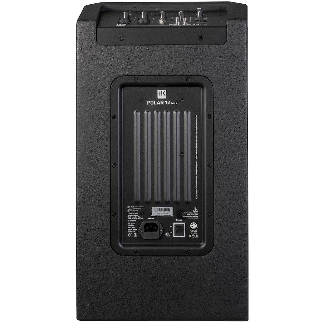 HK Audio POLAR 12 MK2 active column speaker with multiple speaker modules and sleek black design.