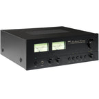 NAD C 3030 stereo amplifier with silver finish, multiple control knobs, and input ports visible on front panel.