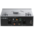 Pro-Ject CD Box RS2 Tube CD player with sleek black design and silver control buttons, showcasing its modern audio equipment.