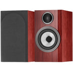 Bowers & Wilkins 707 S3 Prestige passive bookshelf speakers with black cabinets and silver driver accents.