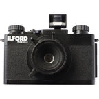 Ilford Pixie 35-II instant compact camera with black body and lens, ready for instant photography.