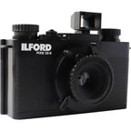 Ilford Pixie 35-II instant compact camera with colorful design and lens, ready for instant photos.