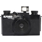 Ilford Pixie 35-II instant compact camera with black body and lens, designed for quick photo capturing and easy use.