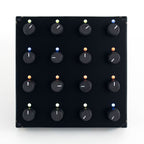 Intech Studio PO16 Linear Series 3 MIDI controller with knobs and sliders for music production and digital audio control.