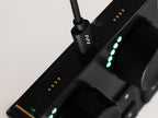Close-up of Intech Studio TEK2 Series 3 MIDI controller with knobs and buttons, showcasing its sleek professional design.