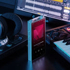 Astell&Kern PD20 portable music player with a sleek black design, touchscreen display, and control buttons on the front.