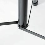 K&M 21436 PA speaker stands with adjustable height and sturdy metal construction for professional audio setups.