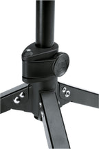 K&M 23150-3 desktop microphone stand with adjustable arm and sturdy base for professional audio setup.