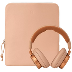 Bang & Olufsen Beoplay H100 wireless headphones with sleek over-ear design and plush ear cushions.