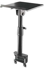 K&M 26778 studio monitor stands with adjustable height and sturdy design for audio monitoring setups