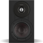 DALI Sonik 1 passive bookshelf speakers with black wood finish and compact design, perfect for home audio setups.