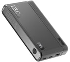 Zhiyun Molus Power Bank Combo with 130W charging capacity, portable power bank for fast device charging, black exterior.