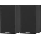 Bowers & Wilkins 607 S3 passive bookshelf speakers with black finish, showcasing the compact design and front grille.