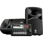 Yamaha Stagepas 400BT portable PA speaker system with built-in Bluetooth connectivity and multiple input options.