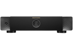 Marantz MODEL M4 stereo amplifier with front control knobs and vents, showcasing its sleek black design.