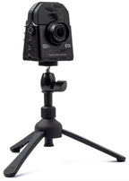 Zoom TPS-5 desktop microphone stand with adjustable arm and sturdy base for professional audio recording and streaming.