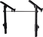 Hercules Stands KS410B keyboard stand with adjustable height and sturdy metal construction for secure support.
