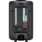 Yamaha Stagepas 600BT portable PA speaker system with dual speakers and control panel, designed for live sound amplification.