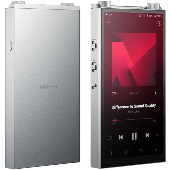 Astell&Kern PD20 portable music player with high-resolution display and sleek black design.