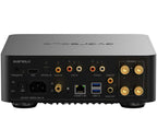 Eversolo Play music streamer device with sleek design, front display, and connectivity ports for high-quality audio streaming.