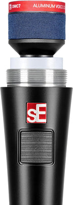 SE Electronics V7 PTT dynamic microphone with push-to-talk button, professional audio equipment for broadcasting and recording
