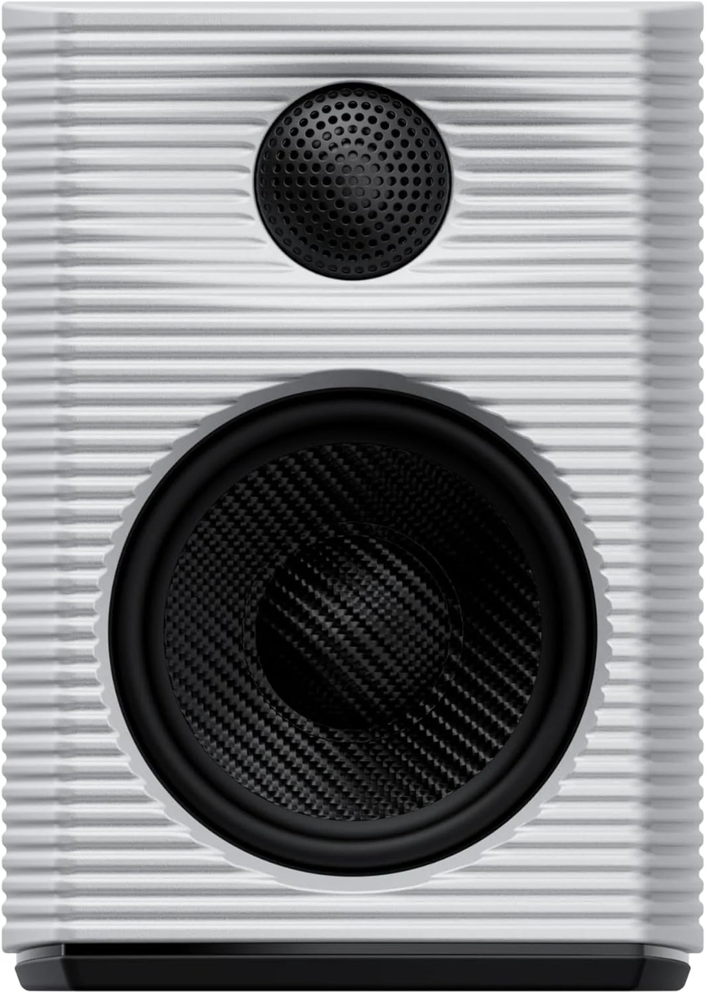 FiiO SP3 BT desktop speakers with compact design and sleek black finish, featuring Bluetooth connectivity and modern audio controls.