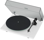 Pro-Ject T1 EVO turntable with sleek design, tonearm and platter, showcasing a modern high-quality record player.