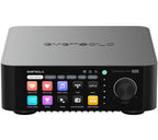 Eversolo Play music streamer device with sleek design, front display, and connectivity ports for high-quality audio streaming.