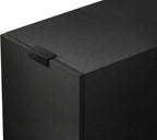 KEF Q7 Meta passive floorstanding speakers with sleek black cabinets and modern design, showcasing high-performance audio equipment