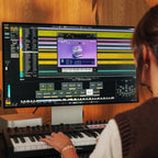 Steinberg Cubase Elements 15 DAW software box with interface and software cover art, designed for music production and audio editing.