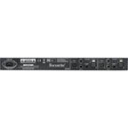 Focusrite ISA Two microphone preamp with two channels and vintage-style controls, shown in a professional audio setup.
