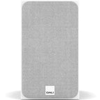 DALI Sonik 1 passive bookshelf speakers with black wood finish and compact design, featuring dual drivers and sleek grille.