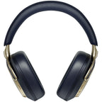 Bowers & Wilkins Px8 S2 wireless headphones with sleek black design and plush ear cushions on a neutral background.