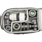 Think Tank StreetWalker V2.0 video equipment bag with padded compartments and sturdy handles for professional gear transportation.