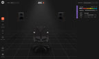 IK Multimedia ARC X virtual processor plugin interface showing controls and digital display for audio room correction.