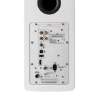 Argon Audio Forte A55 MK2 floorstanding speakers with sleek white finish and dual drivers for high-quality sound.