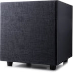 Black Argon Audio Malmö Sub 6 subwoofer with sleek design and front-facing speaker grille for enhanced bass performance.