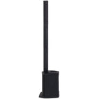 Right side view of Alto Professional TS108C active column speaker showing sleek black design and control panel.