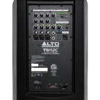 Alto Professional TS112C active column speaker with sleek black design and detailed controls on the front panel.