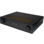 Arcam A15+ stereo integrated amplifier, B-stock, with sleek black design and control knobs on the front panel.