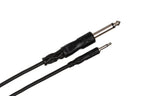 Hosa CMP-300 3.5mm TS - 6.3mm TS Mono cable, angled connector view