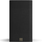 Black DALI Opticon 2 MK2 passive bookshelf speakers with sleek design and wooden finish, showing front view with drivers.