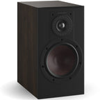 DALI Opticon 2 MK2 passive bookshelf speakers shown from the front with a sleek black finish.