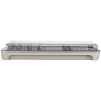 Decksaver Allen & Heath Xone:K3 DJ controller cover, clear plastic protective case on side view.