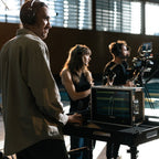 Group of nine Hollyland Solidcom SE Pro wireless headsets for video production communication accessories.