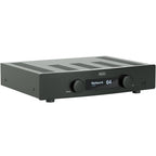 Hegel H95 music streamer with sleek black design, front display, and control buttons, showcasing high-end audio streaming equipment.