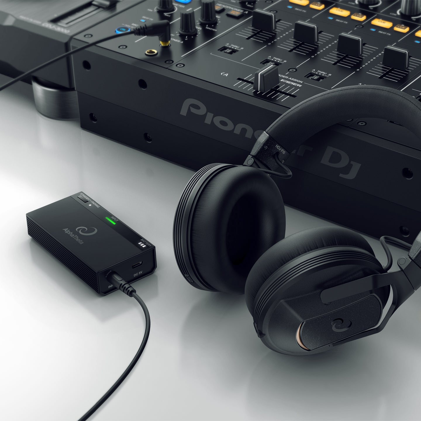AlphaTheta HP-TX01 bezvadu DJ raidītājs ar zemu latentumu