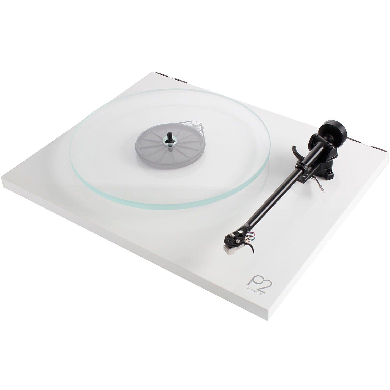 Rega Planar 2 turntable with Nd3 cartridge, featuring a sleek design and wooden plinth for high-quality vinyl playback.
