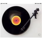 Rega Planar 2 turntable with Nd3 cartridge, showcasing a sleek design and tonearm setup for high-quality vinyl playback.